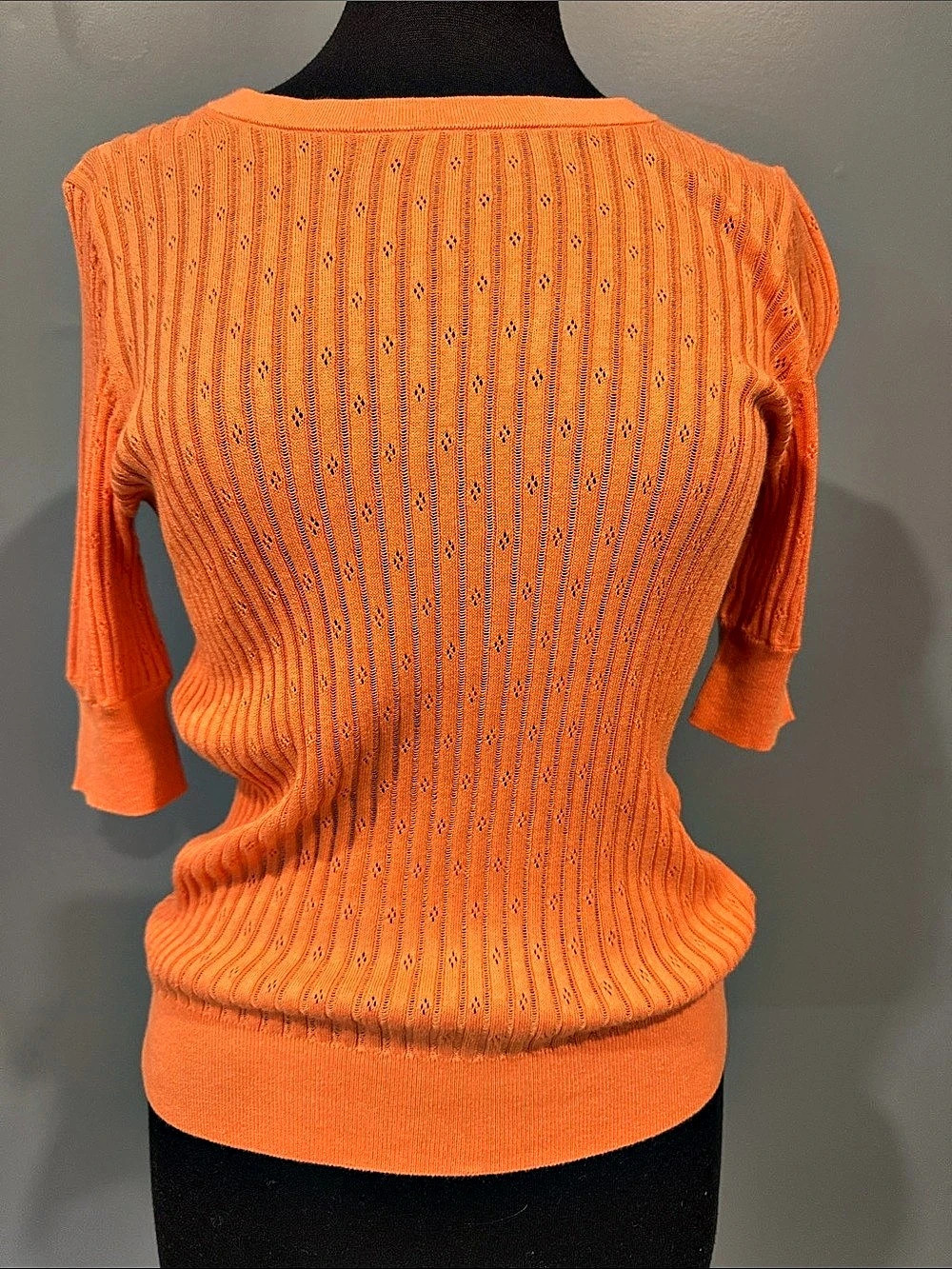 Gap Ribbed Knit Sweater in Orange Size XS NWT